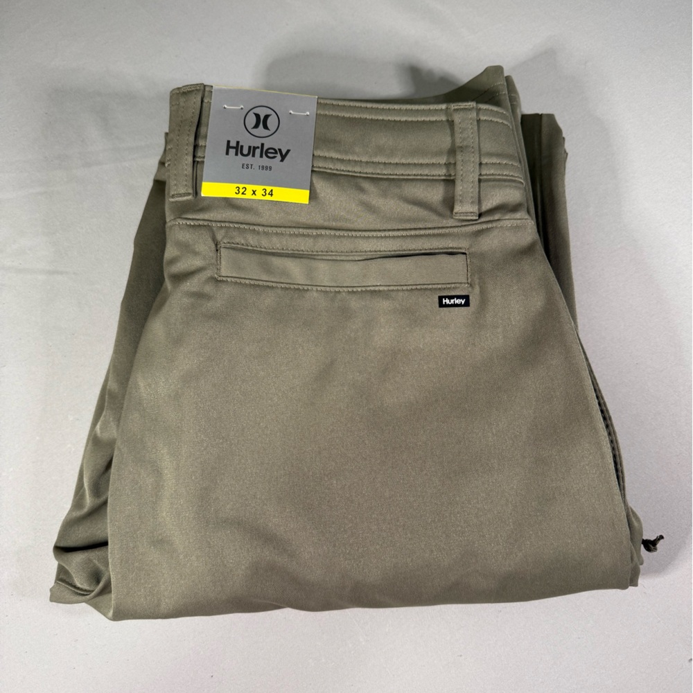 Hurley Jet Set Tech Pants‎ 32x34 Green Stretch Surfer